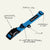 Richmond Blue Collar - Subtle Logo, Magnetic Buckle, Adjustment Slider, ID Clip, D-Loop for Accessory Attachment